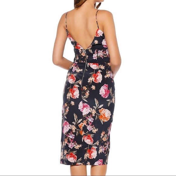 NICHOLAS Lucile Floral Corset Bra Dress - Navy - Picture 2 of 15